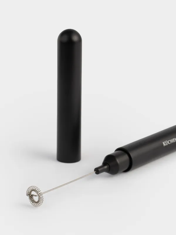 Вспениватель для молока, 24 см, погружной, в чехле, пластик/сталь, черный, Liberica, image-1