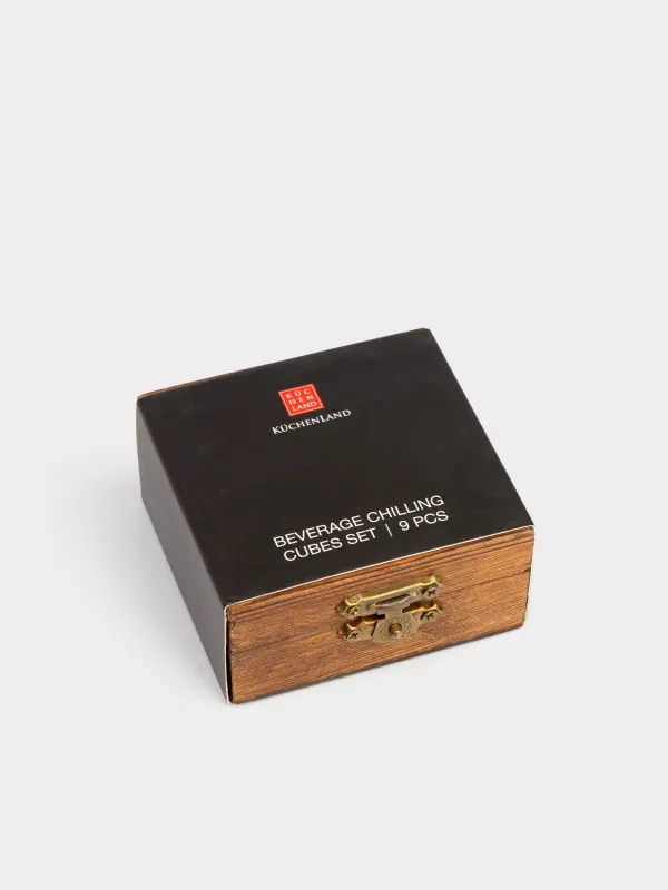 Набор кубиков для охлаждения напитков, 10 пр, в коробке, базальт, Bar, image-5