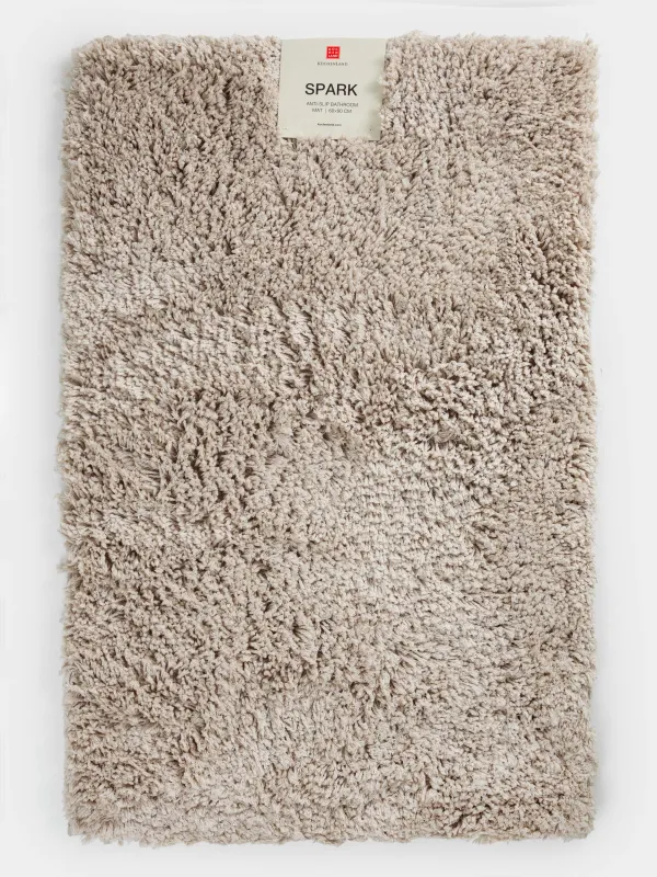 Жуынатын бөлмеге арналған кілемше, 60x90 см, сырғанауға қарсы, полиэстер, құмды, Spark, image-3