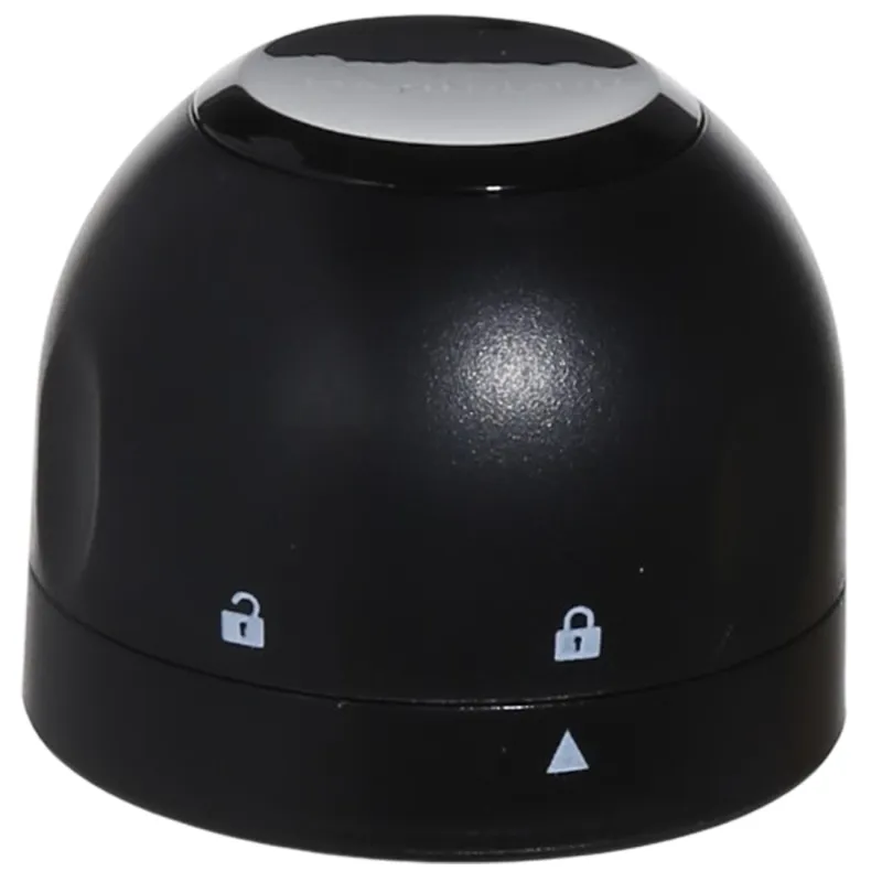 Шампан бөтелкесіне арналған тығын, 4 см, құлыптау механизмі бар, пластик, қара, күмбез, Bar