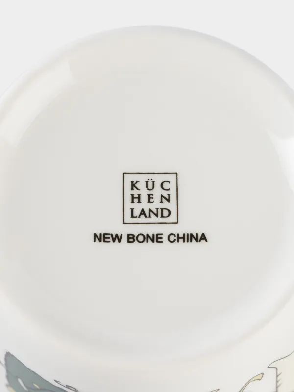 Саптыаяқ, 420 мл, фарфор N, ақ-қызыл, Демалыстағы мысықтар, Cat, image-5