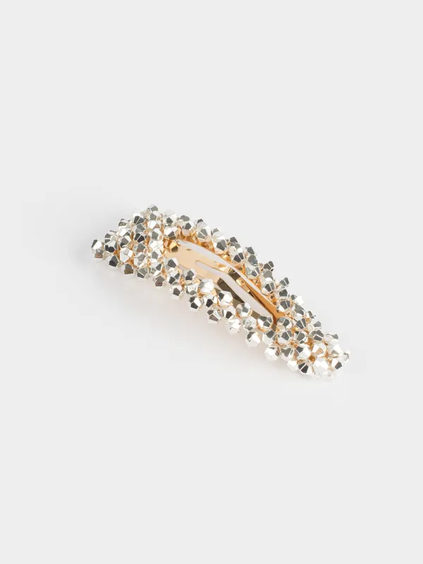 Шаш қыстырғыш, 7 см, металл, моншақтар, Jewelry crystal, image-1