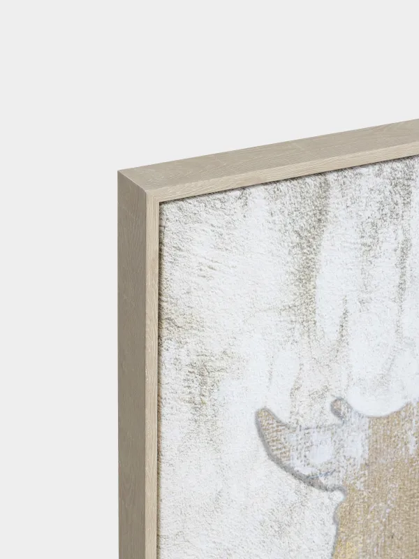 Жақтаудағы сурет, 93х62 см, Кенеп, Жылқы, Minimalist, image-2