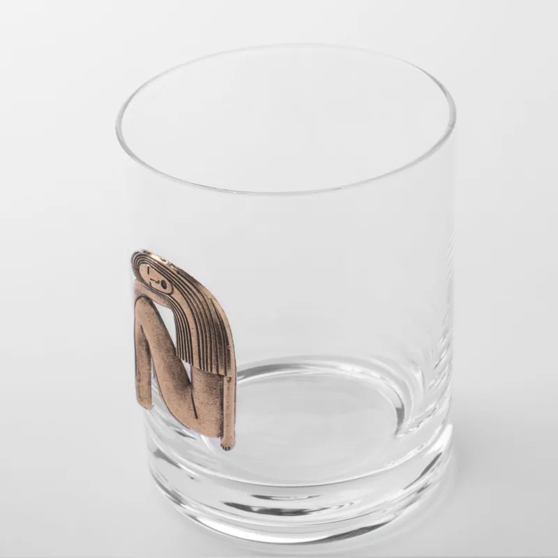 Виски стақаны, 10 см, 340 мл, шыны/металл, алтын, Бикеш, Zodiac, image-3