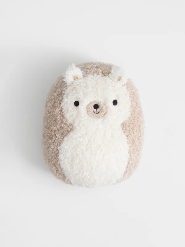 Подушка декоративная, 35х28 см, букле, бежево-коричневая, Еж, Boucle figure, image-0