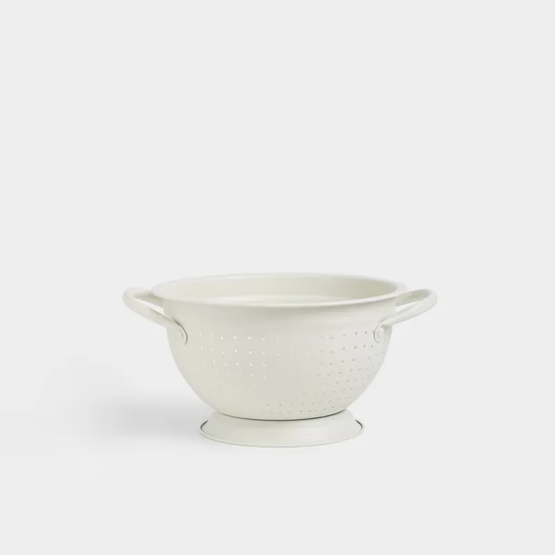 Дуршлаг, 22 см, екі тұтқасы бар, болат, сүт түстес, Soft, image-0