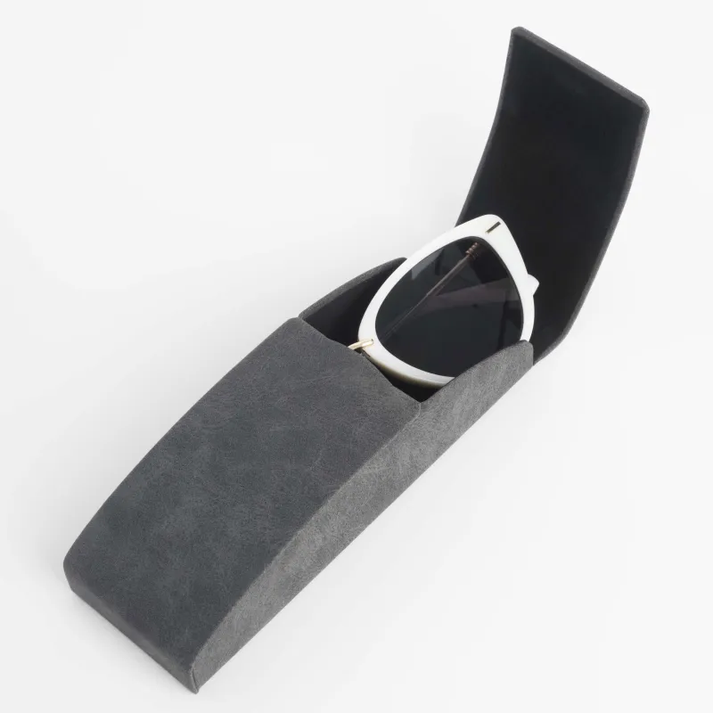 Көзілдірік қабы, 15x5 см, полиуретан, қою сұр, Rock, image-4