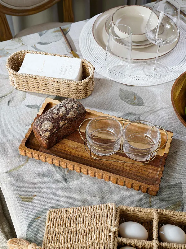 Сервиз ыдысы, 18х35 см, ағаш, тікбұрышты, Noble flow, image-5