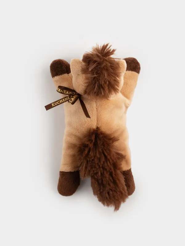 Магнит, 13 см, мягкий, полиэстер, бежевый, Лошадь, Horse cute, image-3