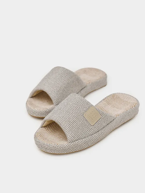 Әйелдер тәпішкелері, үйге арналған, өлшемі 36-37, полиэстер, ашық сұр, Serious, image-4