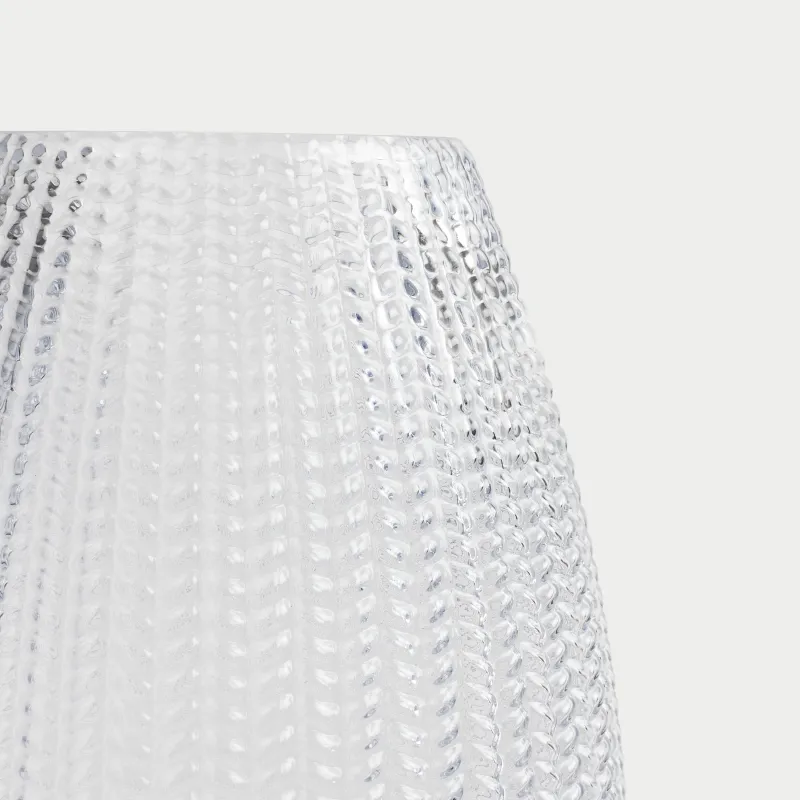 Гүл вазасы , 26 см, шыны, сұр-көк, Fantasy, image-3