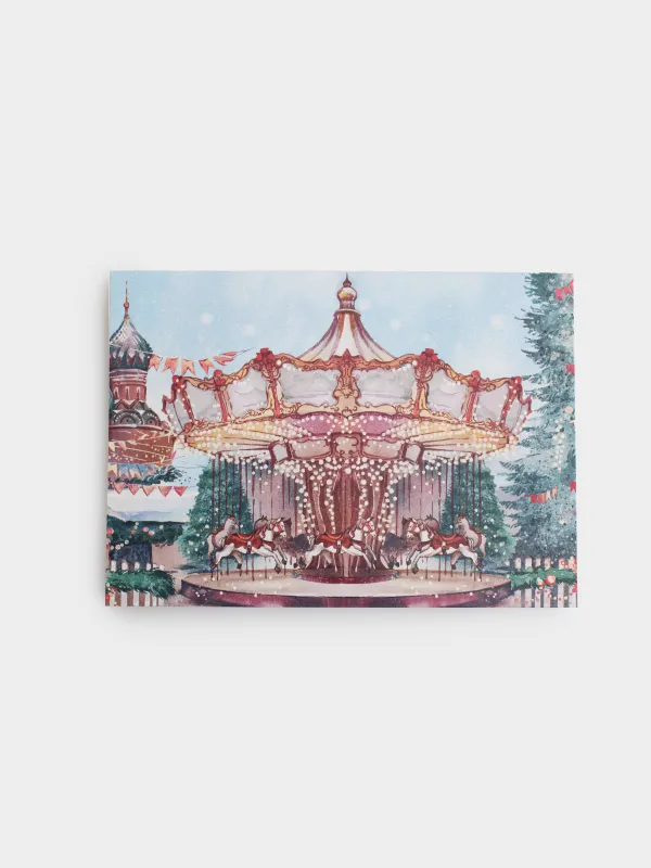 Открытка подарочная 3D, 18х13 см, Carousel, image-0