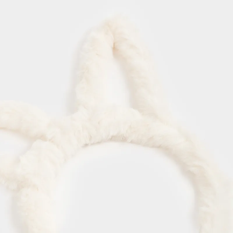 Карнавалға арналған шаш жиегі, 13х15 см, балалар, жүн/пластик, сүт түстес түстес, Құлақтар, Rabbit, image-4