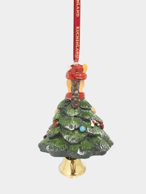 Шырша ойыншығы, 10 см, полирезин, түс, Қоңырауы бар ат, Figure christmas, image-1