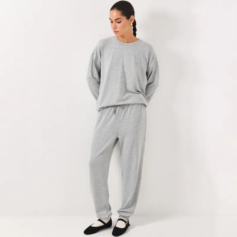 Әйелдер костюмі, өлшемі L, шалбары бар, полиэстер/спандекс, сұр, Bertha