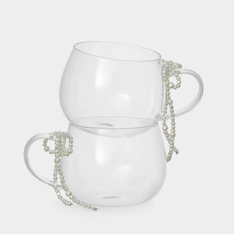 Саптыаяқ, 430 мл, 2 дана, шыны Б/пластик, Бантик, Pearl Antarctica