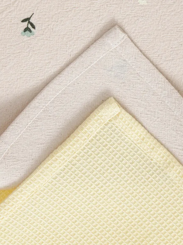 Асүйлік сүлгі, 40х60 см, 2 дана, мақта, сарғылт-қоңыр/жасыл, Гүлдер, Meadow, image-4