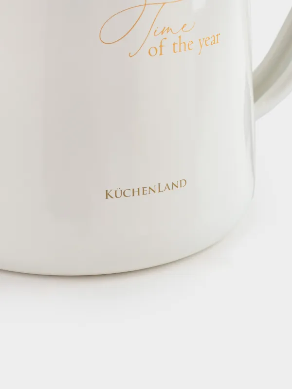 Шайнек, 1 л, эмальданған металл, сүт түстес, Wonderful Time, Autumn eamel, image-1