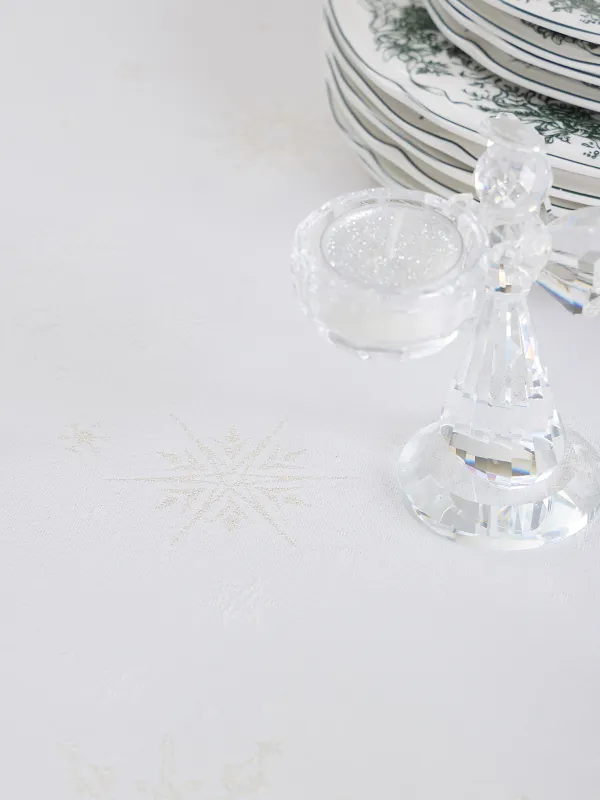 Скатерть, 160х160 см, Snowflakes, image-2