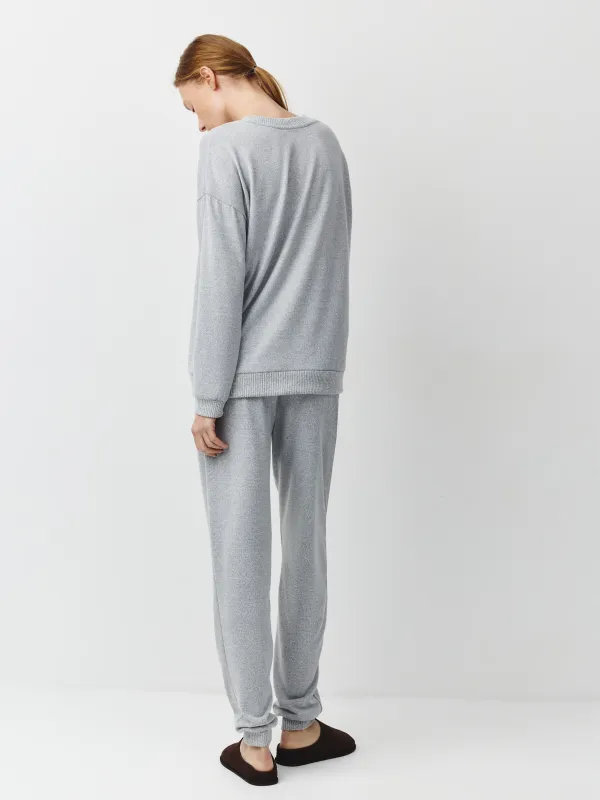 Әйелдер костюмі, өлшемі XS, шалбары бар, полиэстер/спандекс, сұр, Bertha, image-3