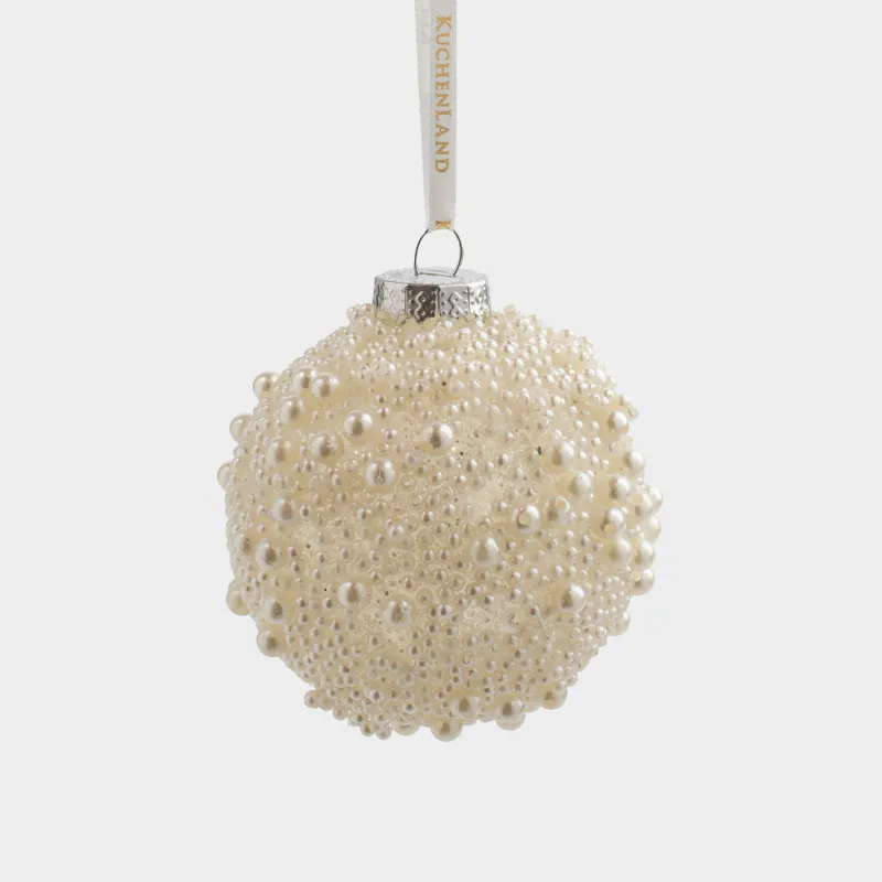 Шырша ойыншығы, 8 см, пенопласт/пластик, алтын түстес, Пайеткалары бар шар, Ball sparkle