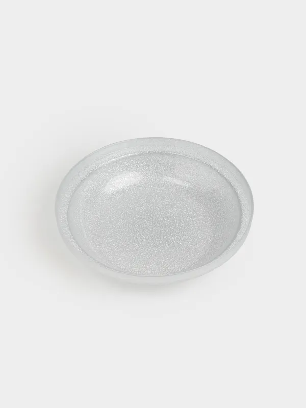 Жеміс вазасы, 30х7 см, шыны Р, күміс түстес, Cracle, image-1