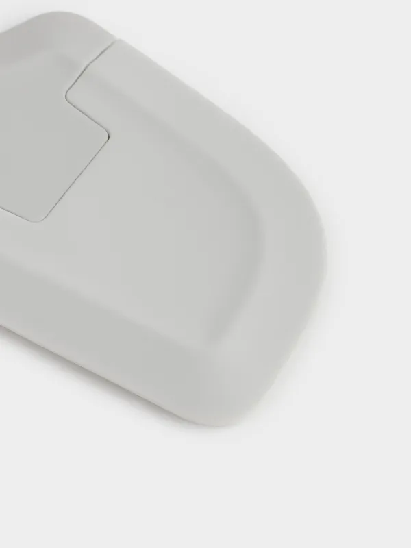 Скребок для мытья на кухне, 11 см, 2 насадки, силикон/сталь/пластик, серый, Soft kitchen, image-2