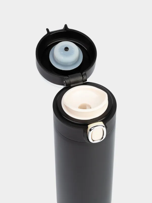 Термокружка, 380 мл, с термометром, сталь/пластик, черная, Celsius, image-3