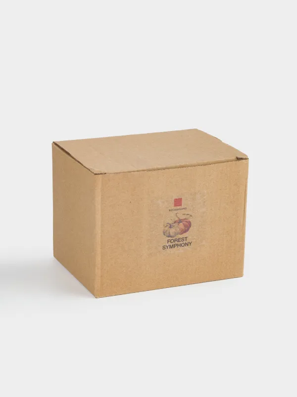 Саптыаяқ, 430 мл, керамика, ақ, Асқабақ және жапырақтар, Forest symphony, image-4