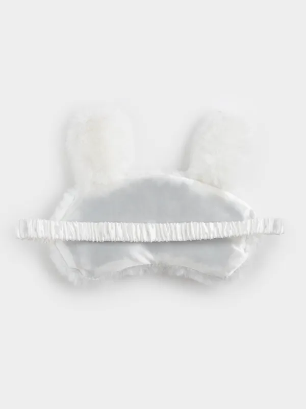 Ұйқыға арналған маска, 18 см, полиэстер/жасанды үлбір, сарғылт-қоңыр, Қоян, Rabbit, image-4