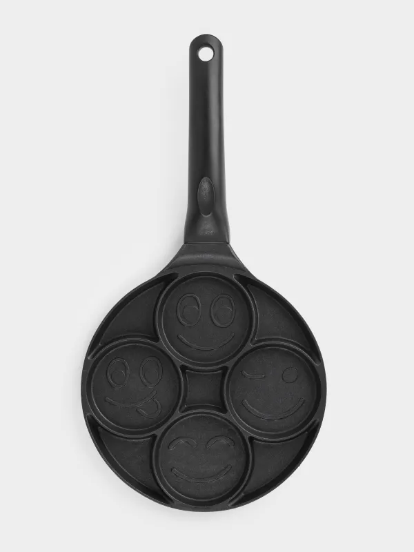 Сковорода для яиц и оладий, 21 см, 4 отд, с покрытием, алюминий, Смайл, Action, image-8