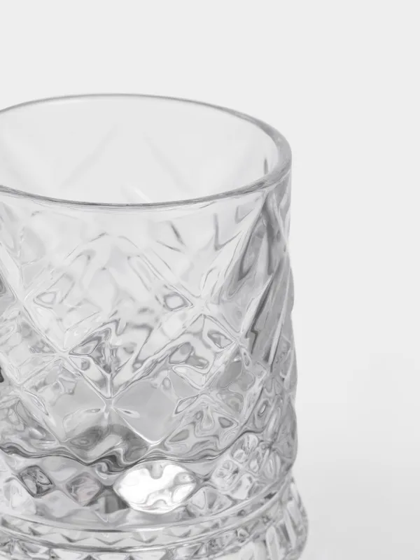 Стакан для виски, 8 см, 250 мл, на подставке, стекло Р, Rhomb, image-2