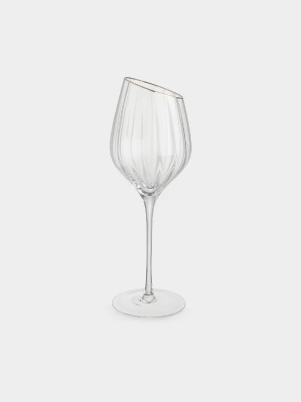 Ақ шарапқа арналған бокал, 460 мл, 2 дана, шыны, алтын түстес жиегі бар, Charm R gold, image-4