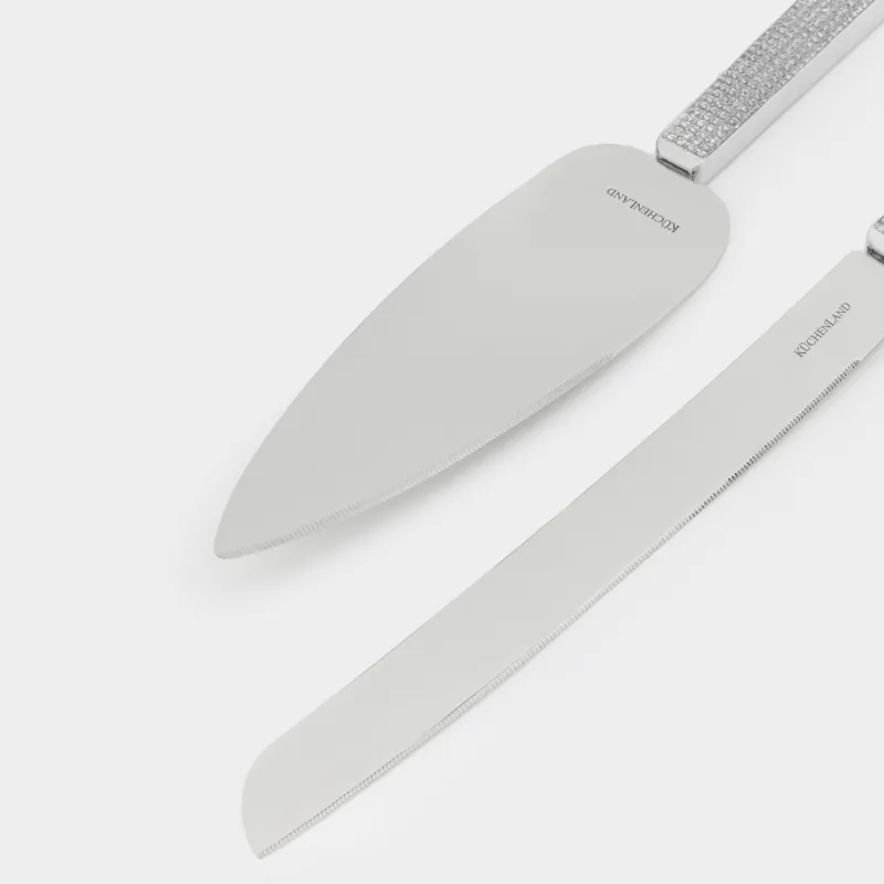 Торт ұсынуға арналған құрылғылар, 2 зат, қалақ/пышақ, болат, Winter antarctica, image-3