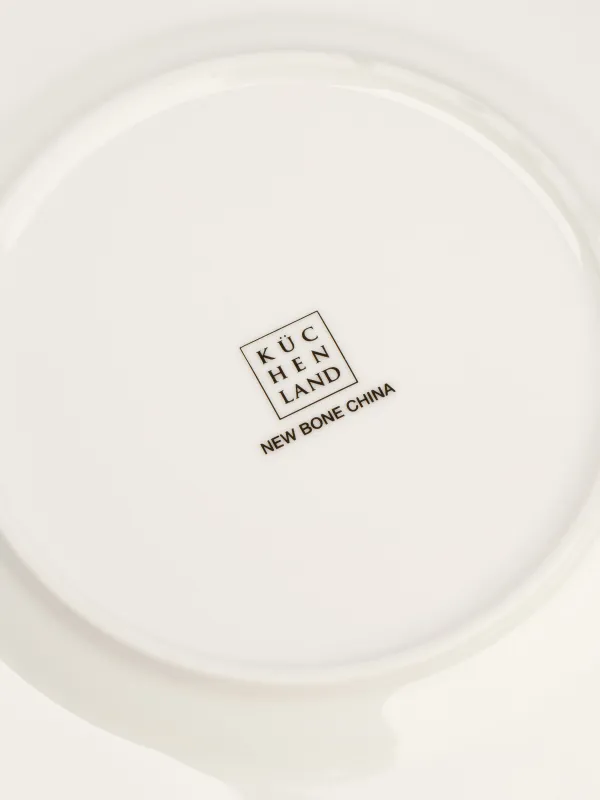 Тіскебасар тәрелкесі, балаларға арналған, 19 см, фарфор N, ақ және сарғылт-қоңыр, Қалпақ киген мысық, Ideas life, image-4