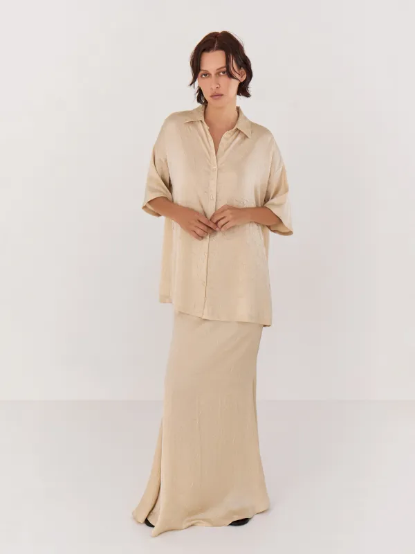 Әйелдер жейдесі, өлшемі L, қысқа жеңді, полиэстер, алтын, Rosalinda, image-5