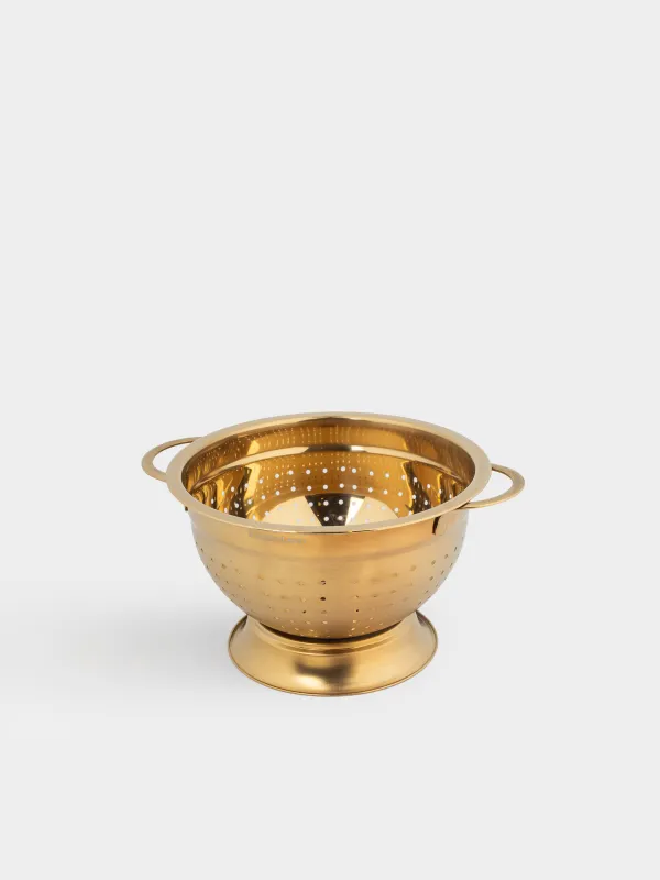 Дуршлаг, 18 см, с ручками, Classic gold, image-1