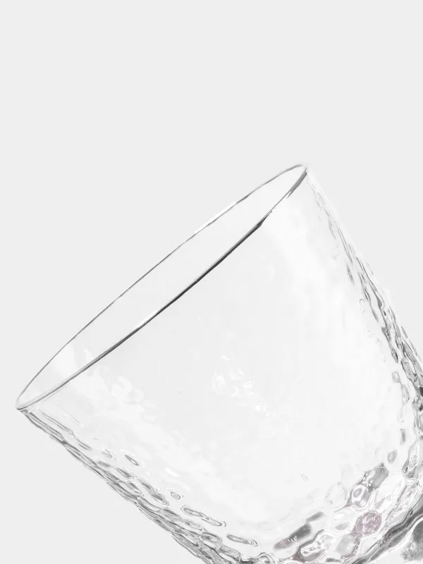 Виски стақаны, 10 см, 270 мл, 6 дана, шыны, күміс жиегі бар, Ripply silver, image-3