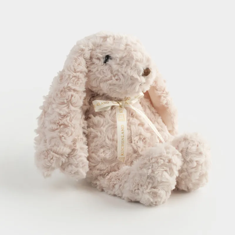 Ойыншық, 33 см, жұмсақ, сүт түстес, жүрегі бар Қоян, Rabbit, image-1