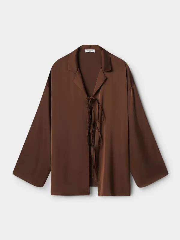 Рубашка домашняя, коричневая, Derin, image-6