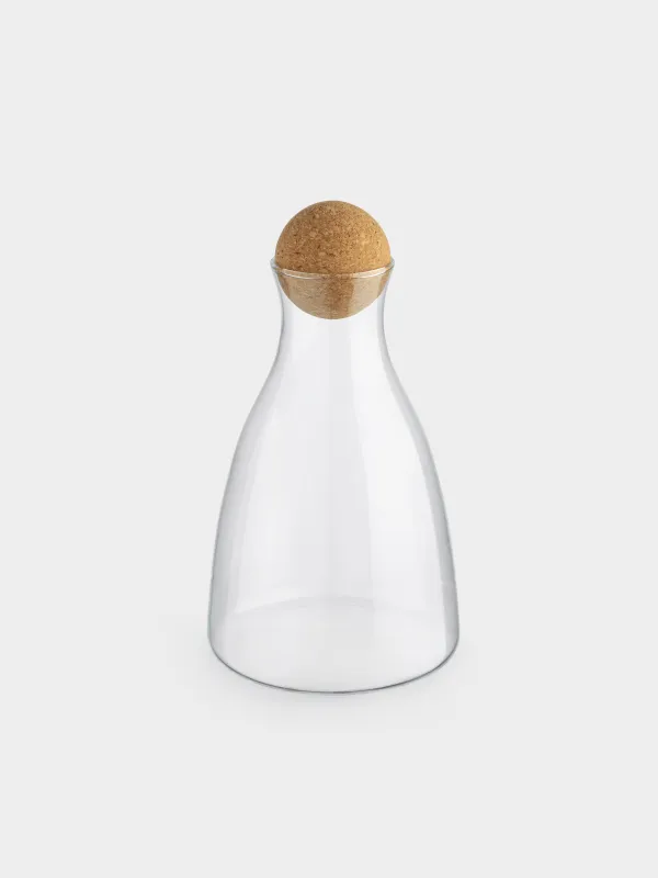 Графин, 1,7 л, с крышкой, стекло Б/пробка, Шар, Globe, image-0