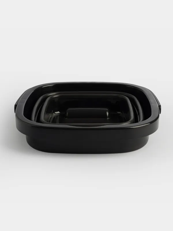 Ведро складное, 5 л, пластик/резина, квадратное, черное, Foldaway black, image-4