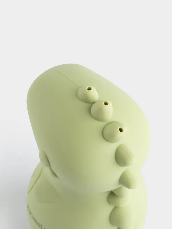 Шомылатын ойыншық, 9х7 см, силикон, жасыл, Шашыратқыш динозавр, Dino, image-5