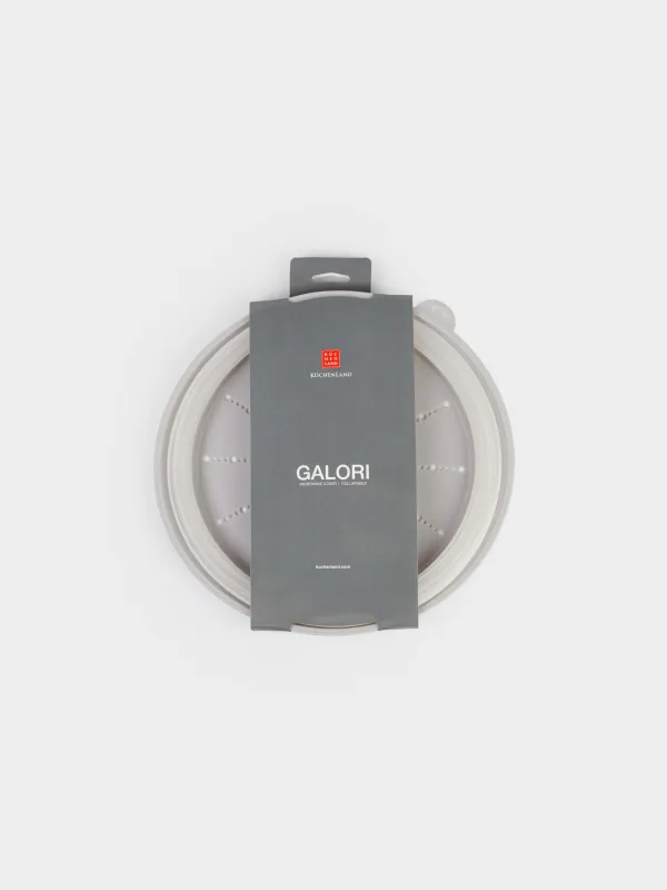 Микротолқынды пешке арналған қақпақ, 27 см, жиналмалы, пластик, сүт түстес, Galori, image-3