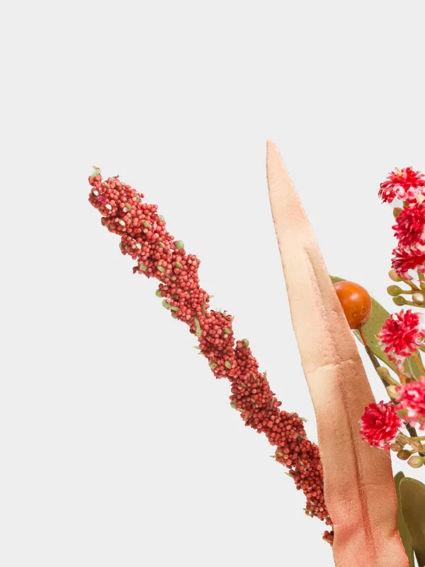 Ветка декоративная, 30 см, пенопласт/полиэстер, Гранат и цветы, Forest symphony decor, image-3