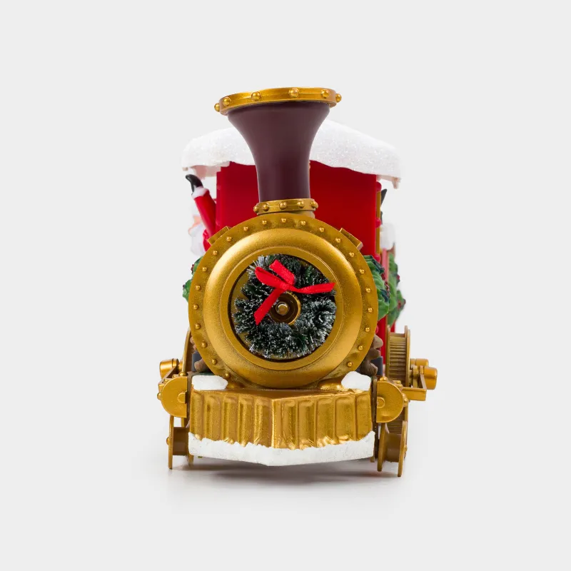 Ойыншық теміржол, М, музыкалық, жарықтандырылған, Қызыл пойыз, Game rail, image-4