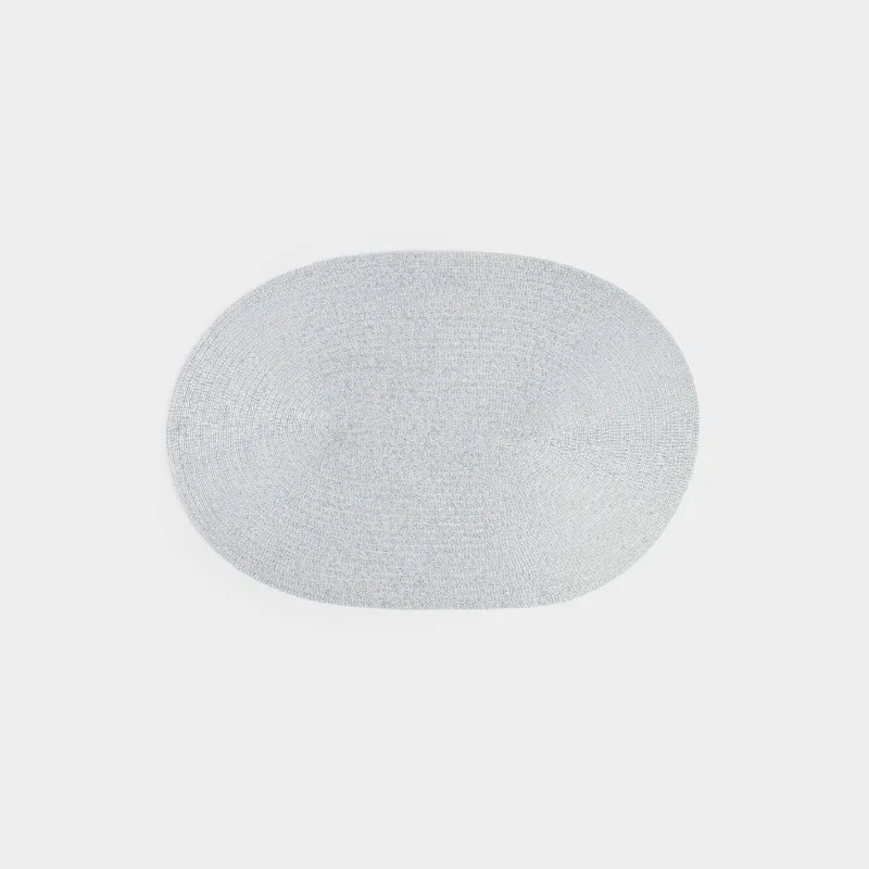 Құрылғы астындағы майлық. 30х45 см, полиэстер, сопақ, күміс, Rotary shine