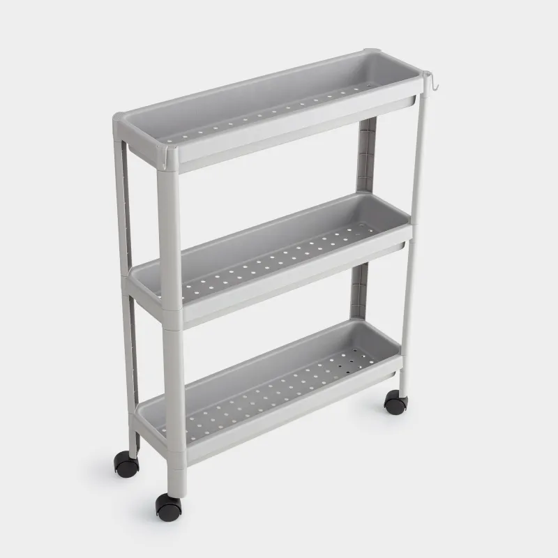 Сөре, 3 деңгейлі, 58х18х75 см, пластик, сұр, Grating, image-5