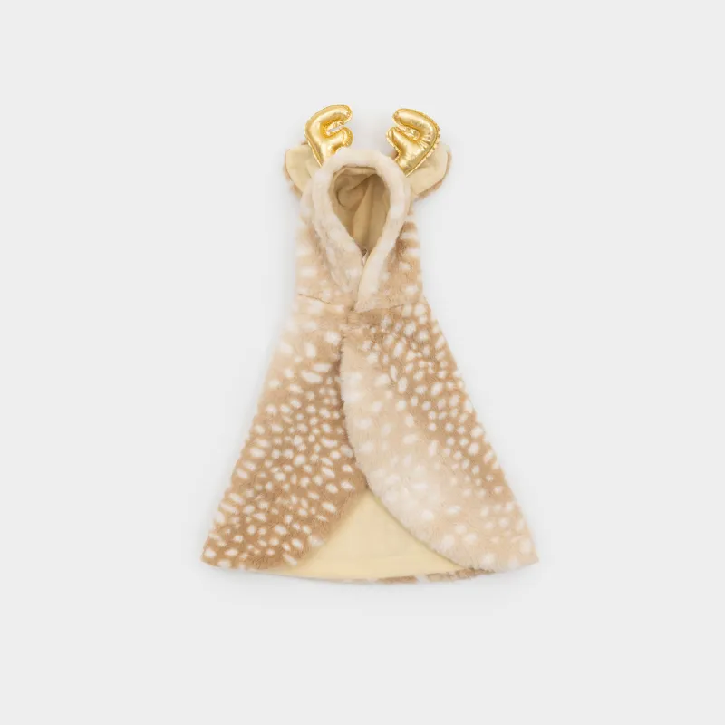 Жануарларға арналған костюм, 40 см, өлшемі L/XL, карнавалдық, полиэстер, қоңыр, Бұғы, Christmas pet