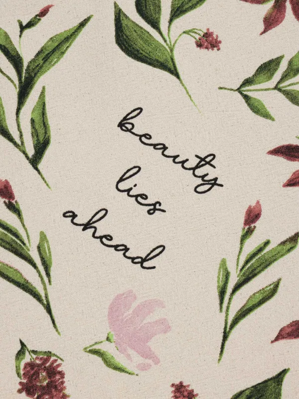 Асүйлік сүлгі, 40х60 см, мақта, сарғылт-қоңыр, Гүлдер мен жапырақтар, Meadow, image-4